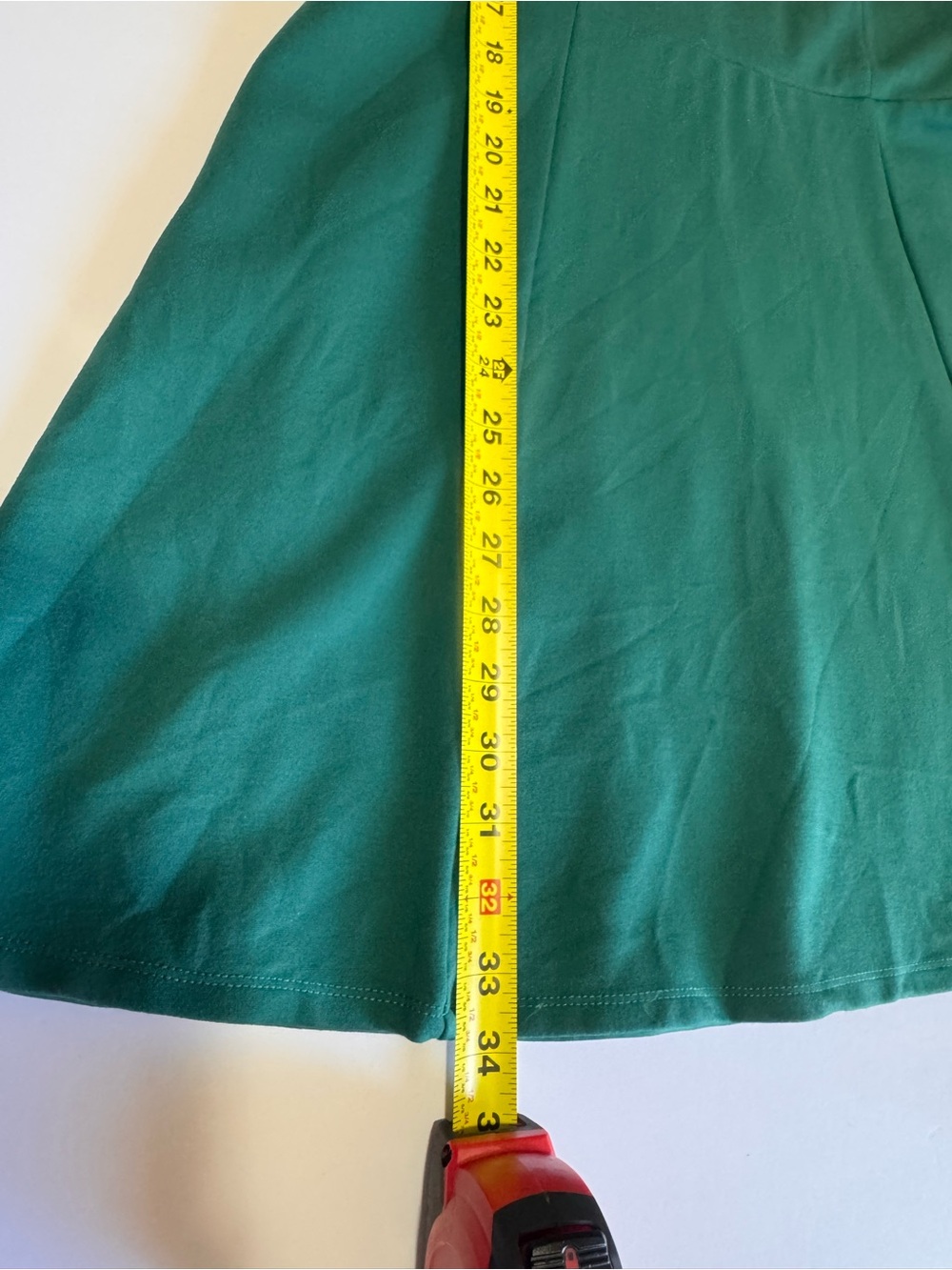 Draper James Green A-Line Dress Velvet Bow Pockets Size Large - Picture 11 of 12